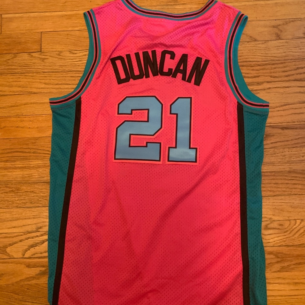 1998-99 Tim Duncan San Antonio Spurs swing man jersey
